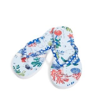 NWT Vera Bradley Anchors Aweigh Small Flip Flips 5/6